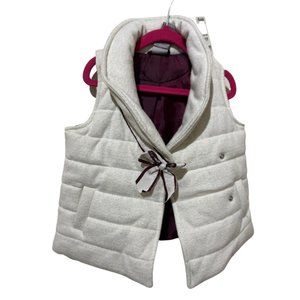 NWT Marshalls Size Medium Grey Puffer Vest Cross Bow